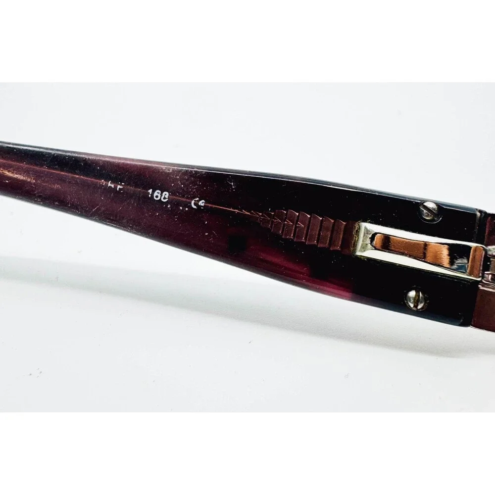 Sophia Loren Beau Rivage 52 Eyeglasses Womens Burgundy Rhinestone Frames 52mm